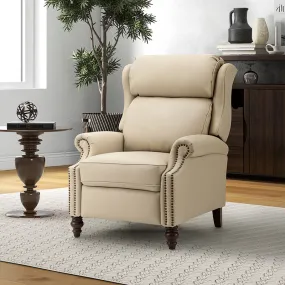 Lucina Genuine Leather Manual Recliner