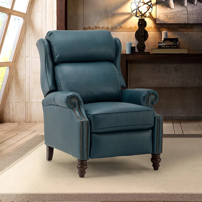 Lucina Genuine Leather Manual Recliner