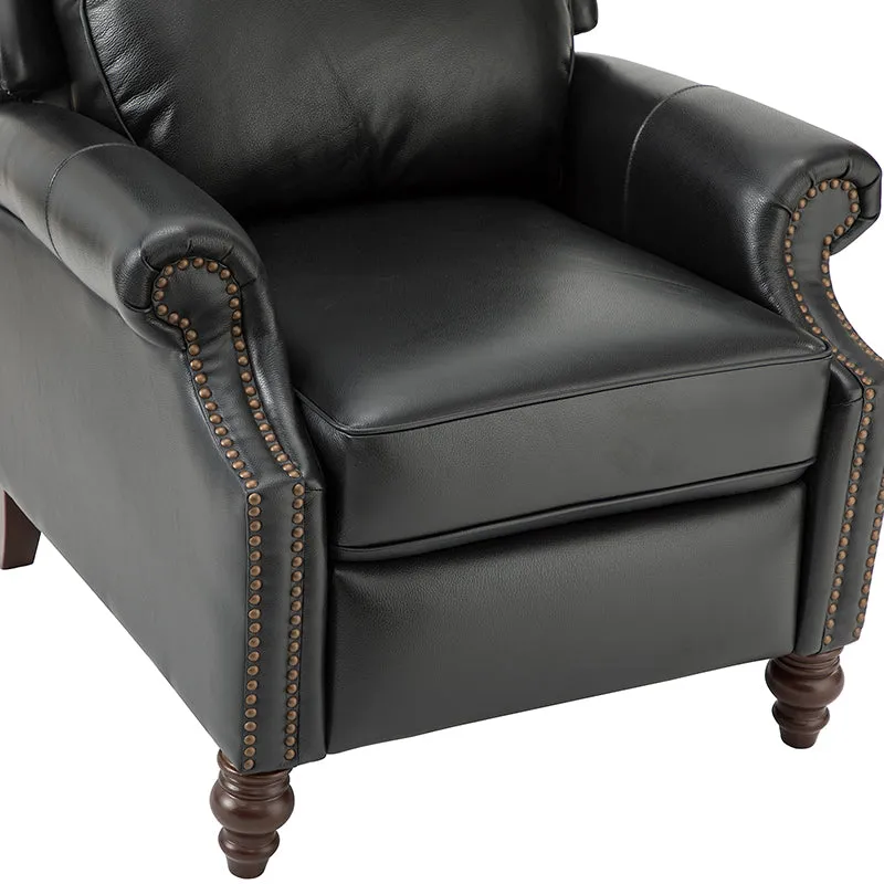 Lucina Genuine Leather Manual Recliner