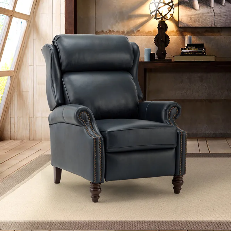 Lucina Genuine Leather Manual Recliner