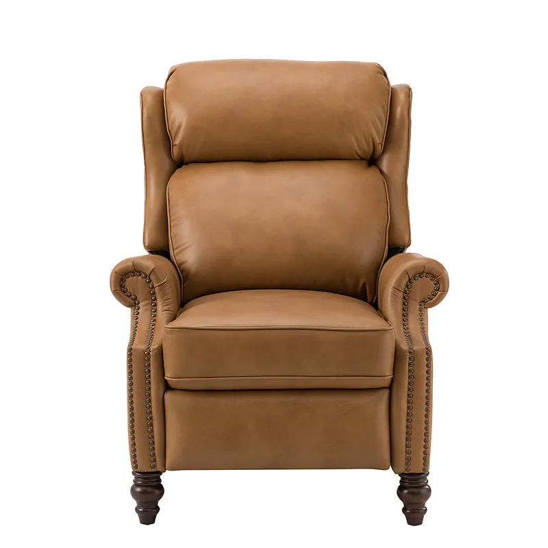 Lucina Genuine Leather Manual Recliner