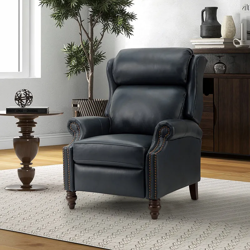 Lucina Genuine Leather Manual Recliner