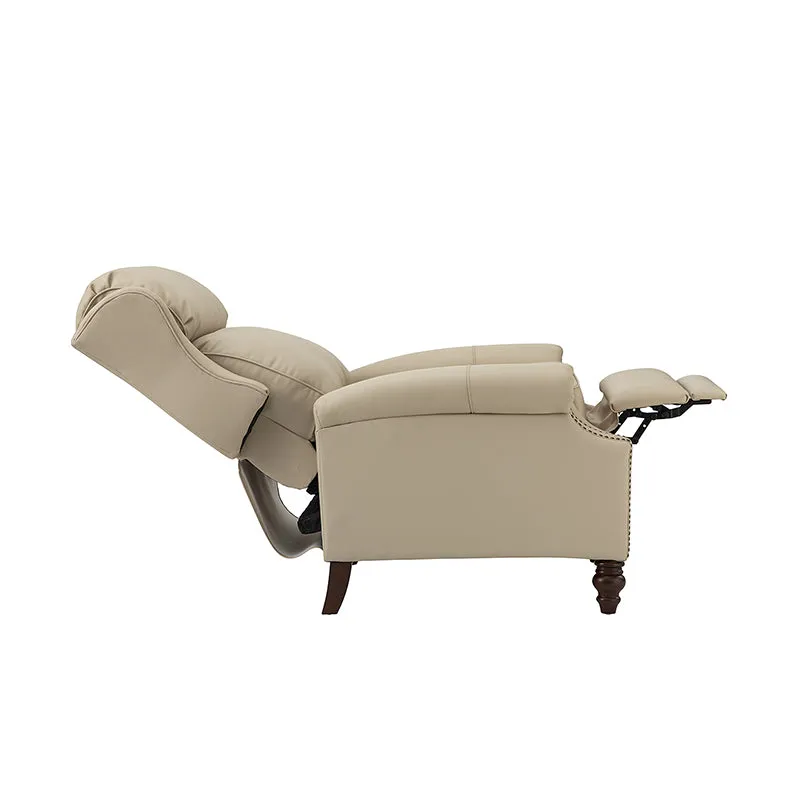 Lucina Genuine Leather Manual Recliner