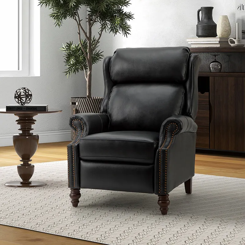 Lucina Genuine Leather Manual Recliner