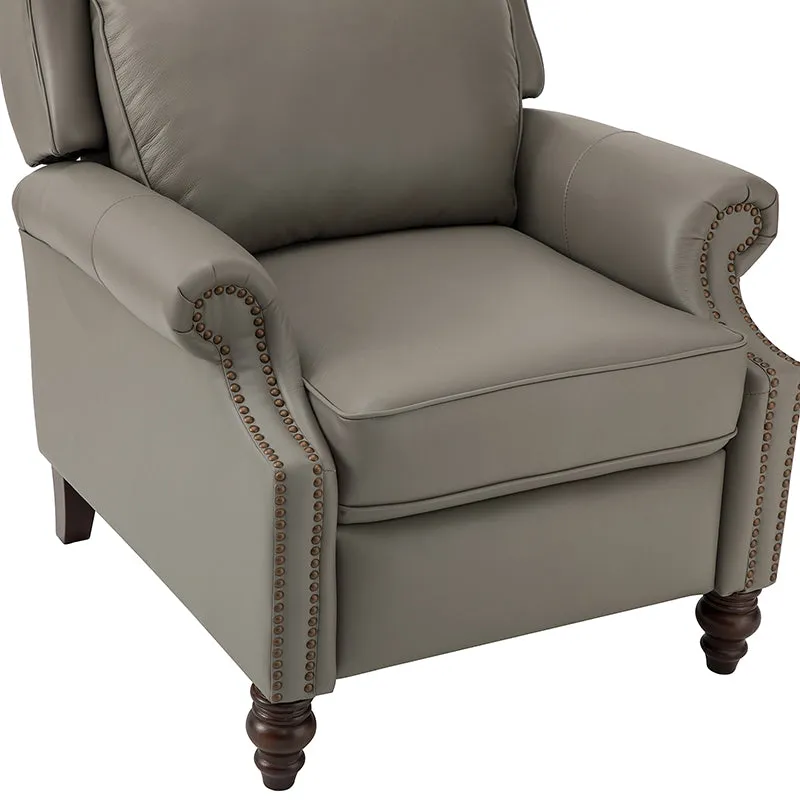 Lucina Genuine Leather Manual Recliner