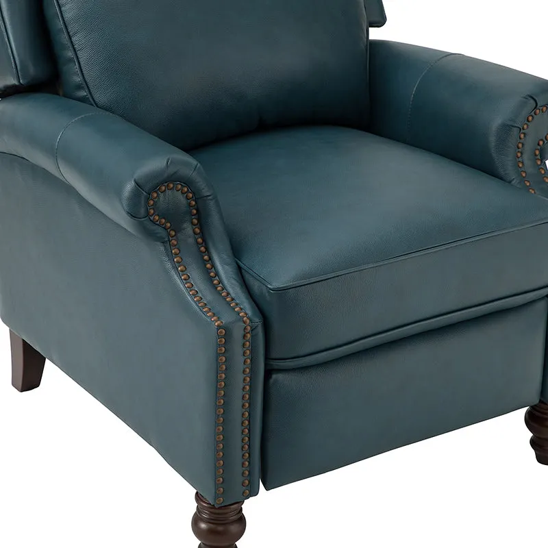 Lucina Genuine Leather Manual Recliner