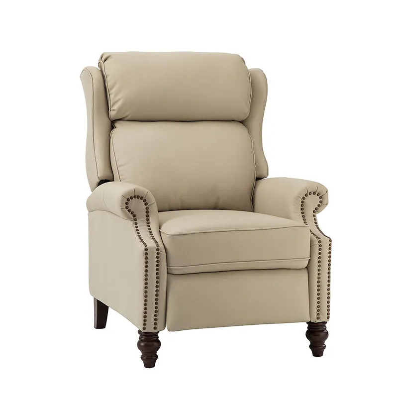 Lucina Genuine Leather Manual Recliner