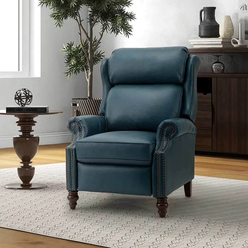 Lucina Genuine Leather Manual Recliner