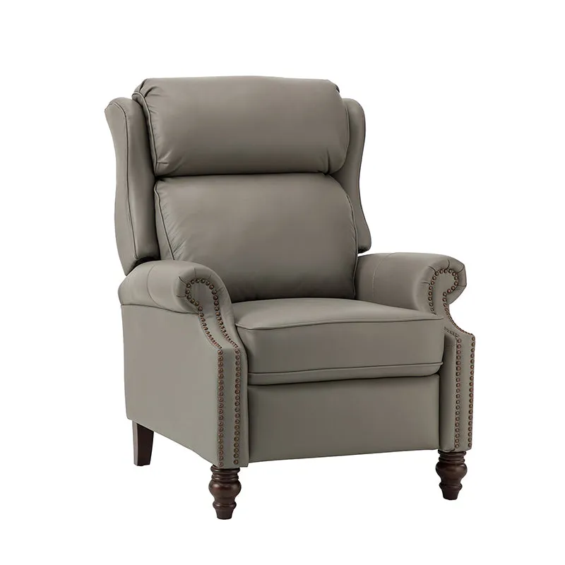 Lucina Genuine Leather Manual Recliner
