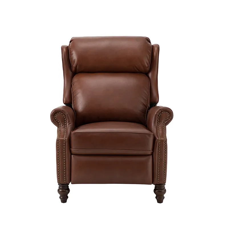 Lucina Genuine Leather Manual Recliner