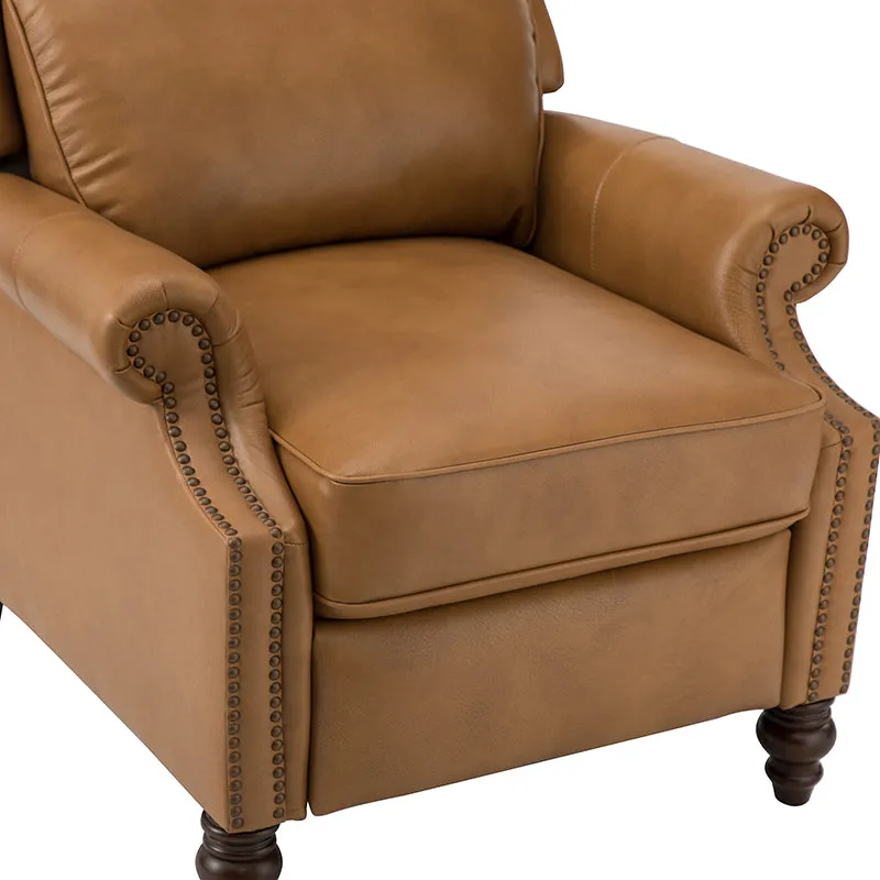 Lucina Genuine Leather Manual Recliner