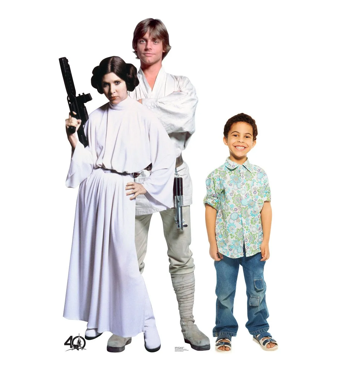 Luke and Leia - Star Wars - Cardboard Cutout