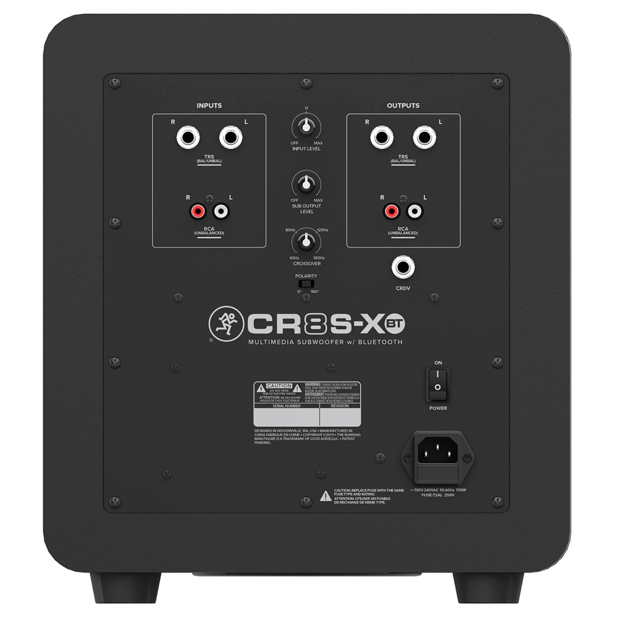 Mackie CR8S-XBT 8" Multimedia Subwoofer with Bluetooth and CRDV