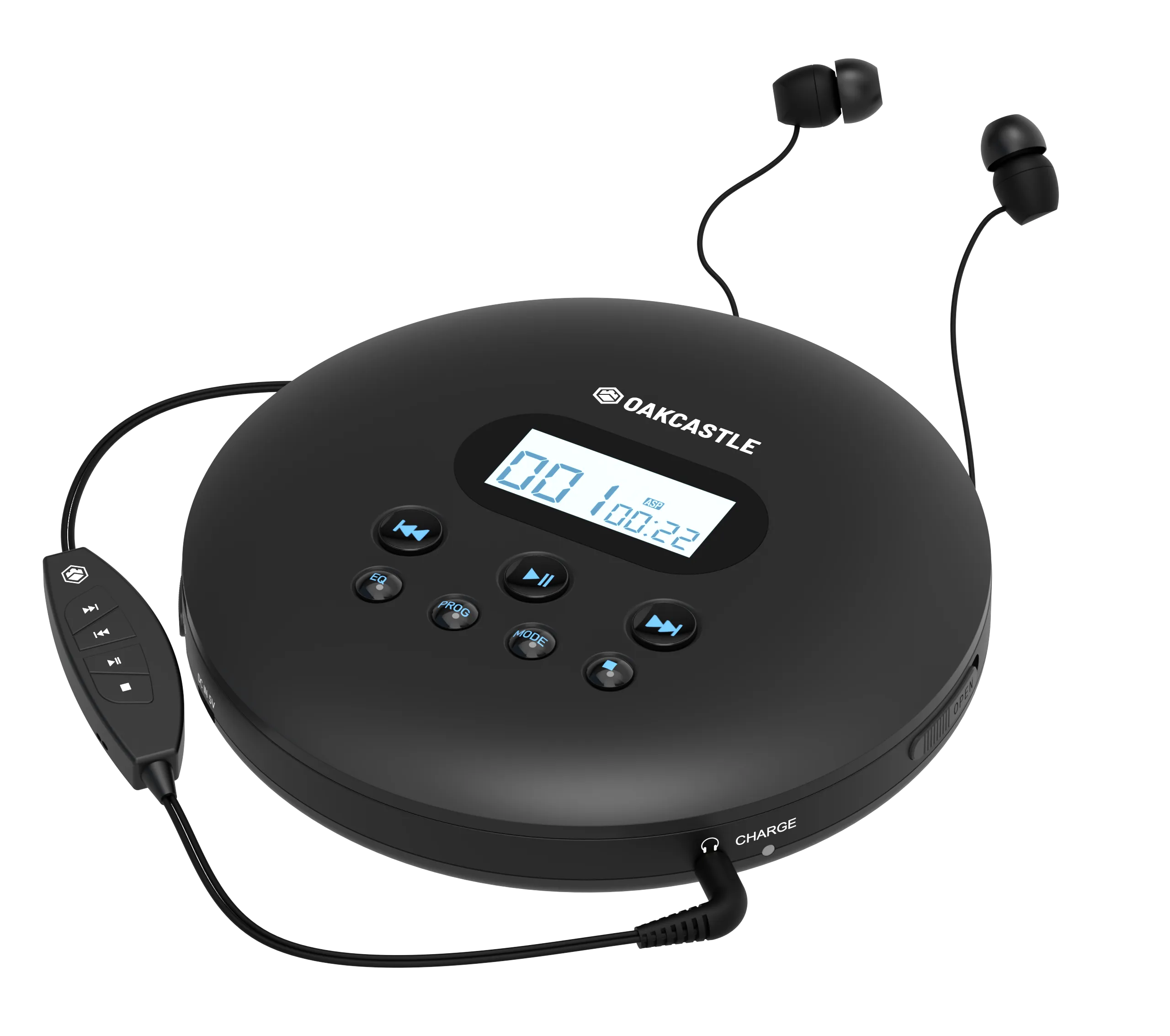 Majority Oakcastle CD100 Bluetooth Portable CD Player - Black