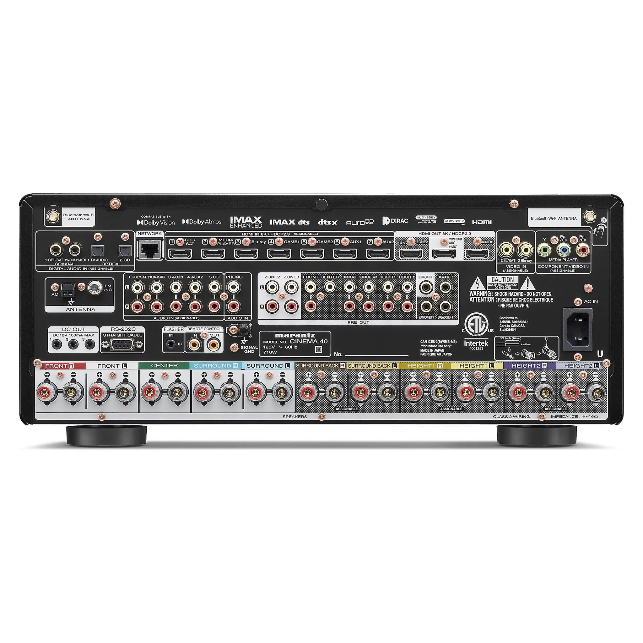 Marantz Cinema 40 9.4 Channel AV Receiver w/ Dolby Atmos & Built-in Streaming
