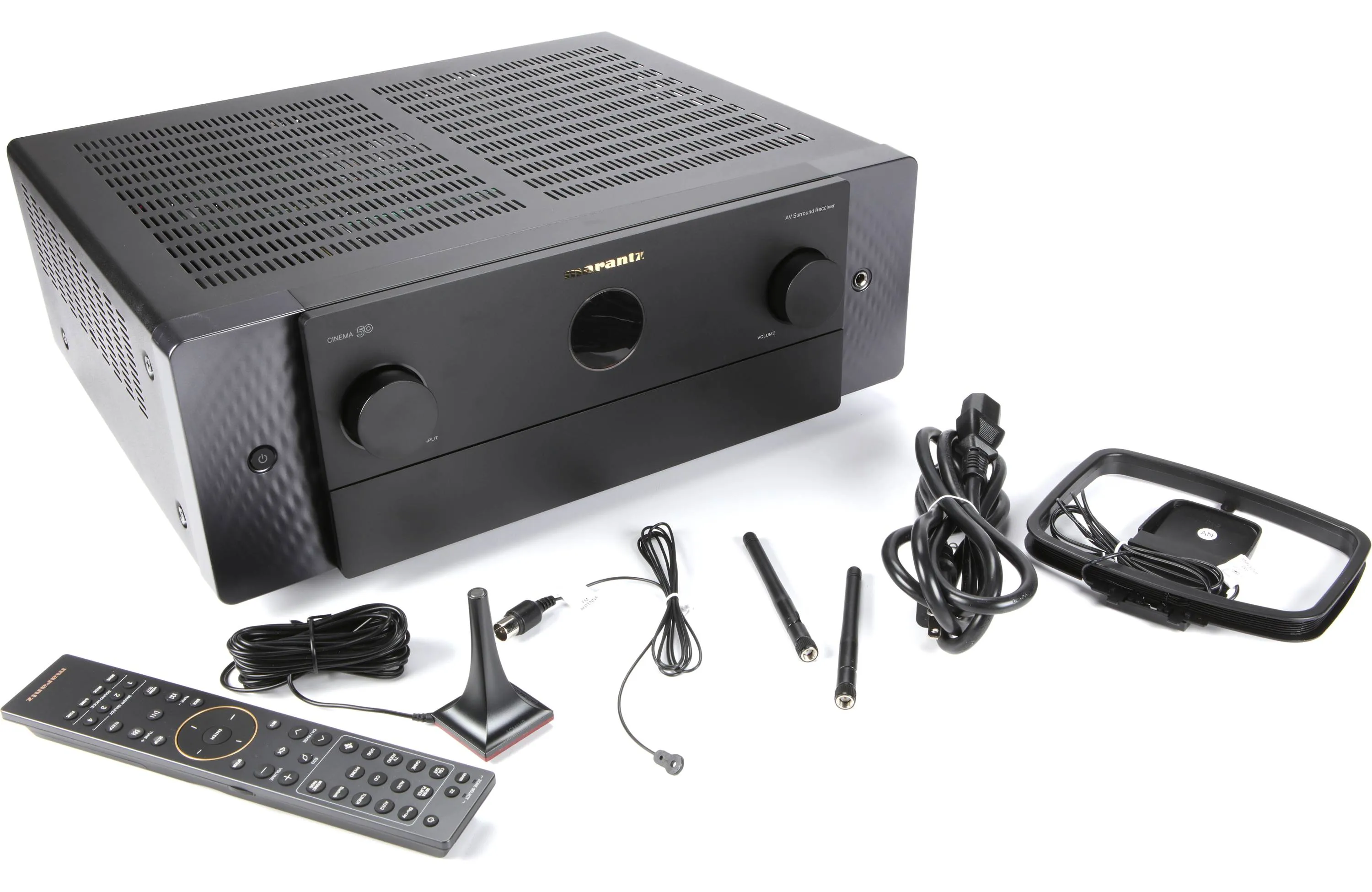 Marantz Cinema 50 9.4 Channel A/V Receiver with Dolby Atmos, Built-In Streaming - Premium Audiovisual Experience
