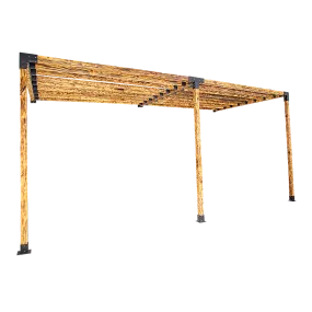 Matte Black 6x Post Pergola Brackets DIY Kit Steel