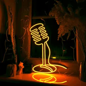 Microphone Neon Sign
