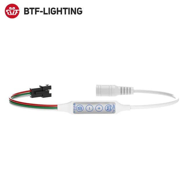 Mini WS2812B WS2811 Controller for Pixel LED Strip Light USB 3 4 Key SP621E Music Bluetooth APP DC5V-24V