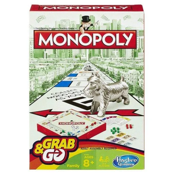 Monopoly Grab & Go Travel Game B1002