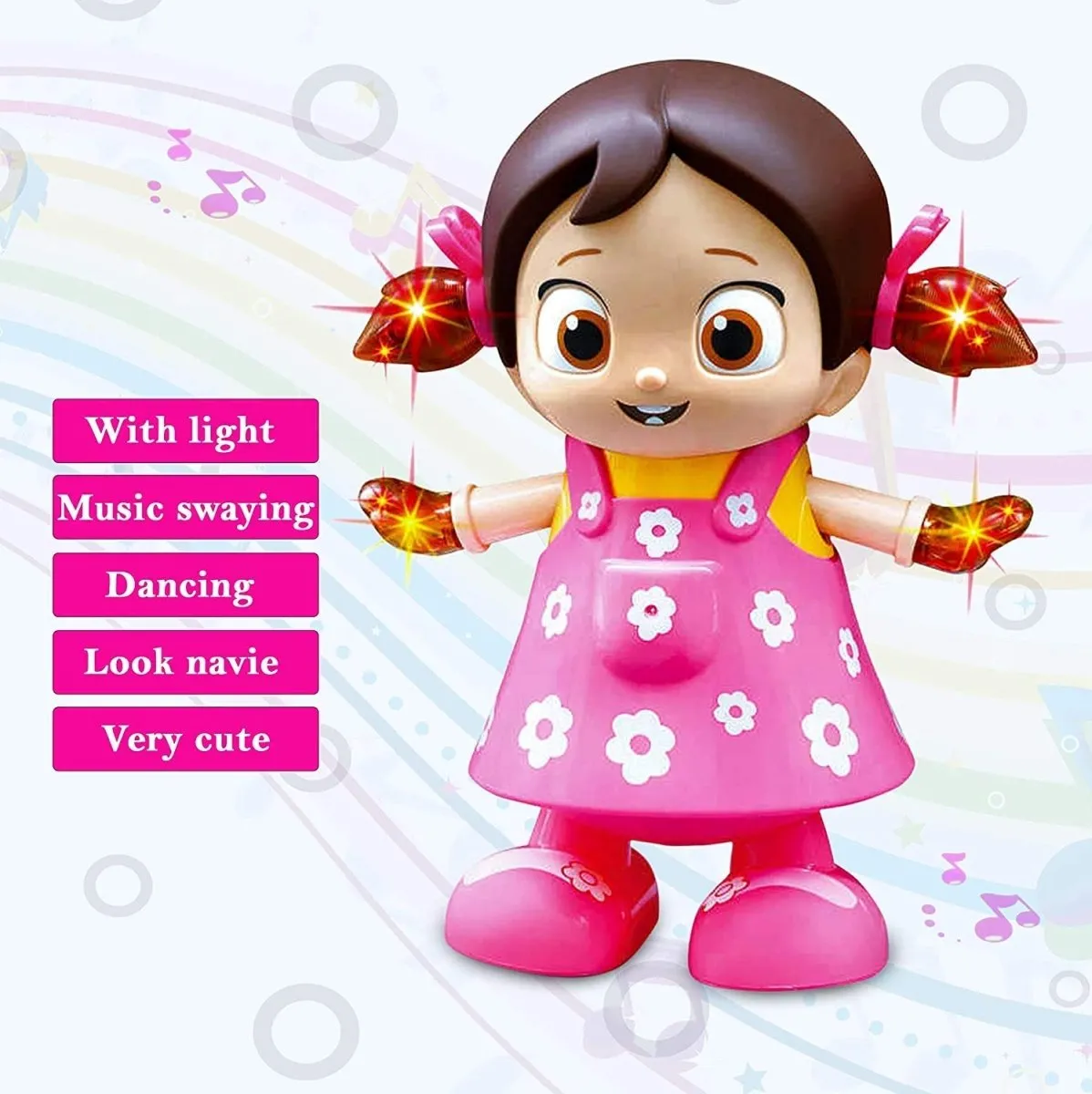 Musical Dancing Doll with Flashing Lights