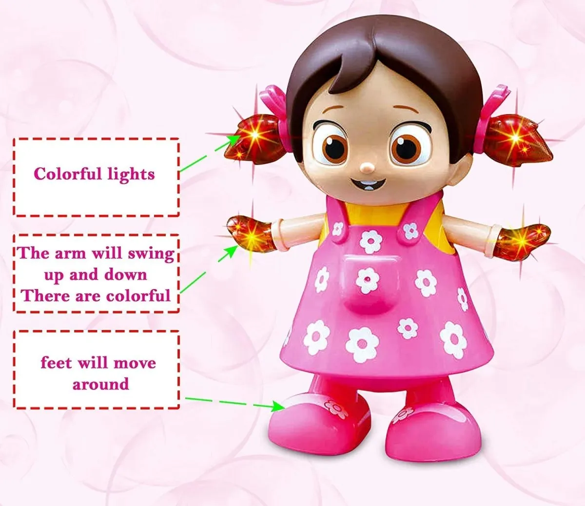 Musical Dancing Doll with Flashing Lights