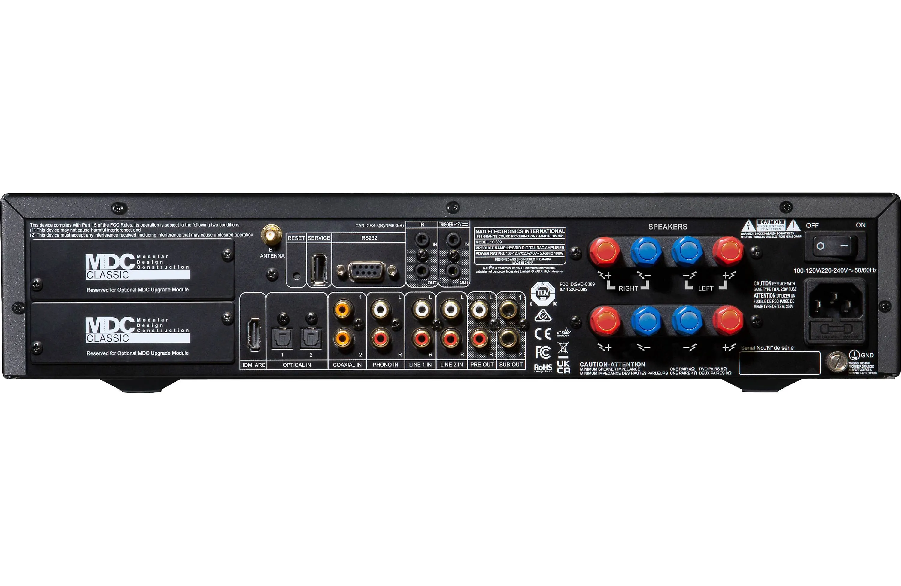 NAD Electronics C389 Hybrid Digital DAC Integrated Amplifier with Bluetooth