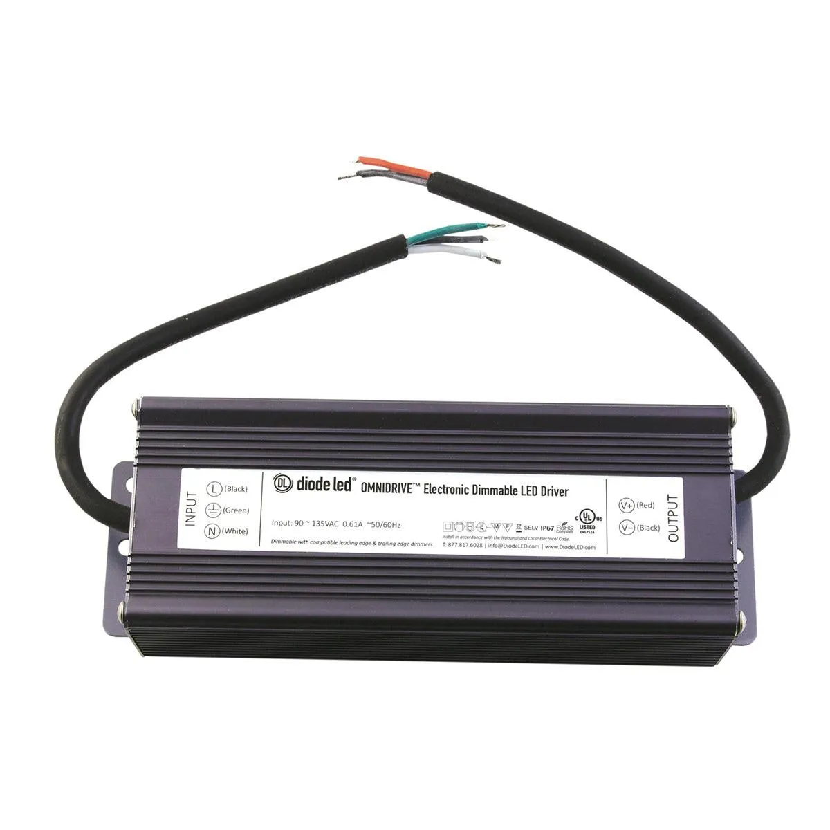 OMNIDRIVE 120 Watts, 24VDC LED Driver, ELV, Triac and MLV Dimming