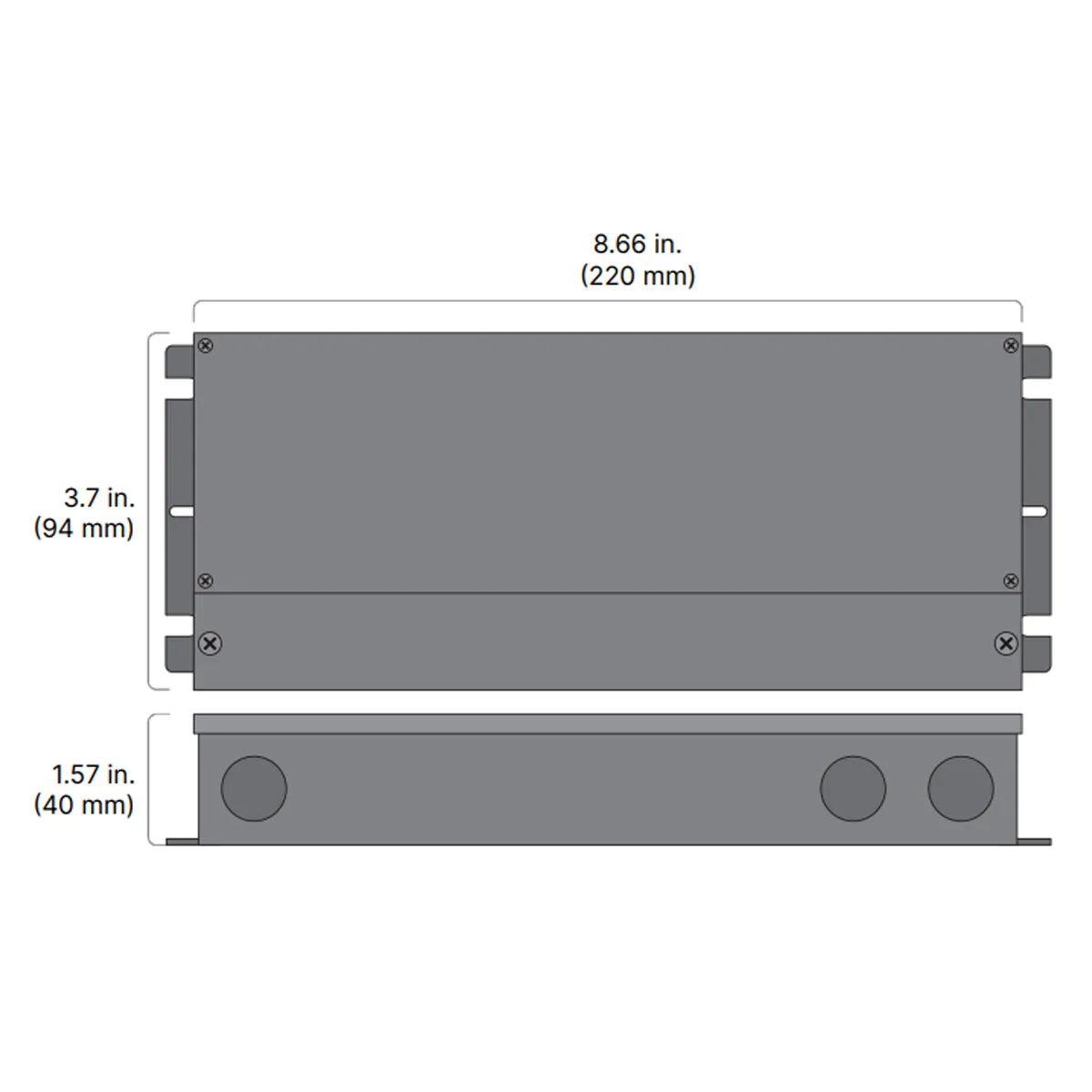 OMNIDRIVE X 120 Watts, 24VDC LED Driver, ELV, Triac and 0-10V Dimming, 120-277V