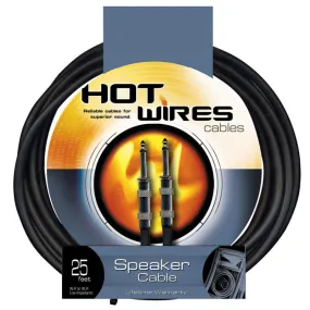 On-Stage SP14-25SQ Speakon NL2-QTR Cable w/ Neutrik Connectors 25'