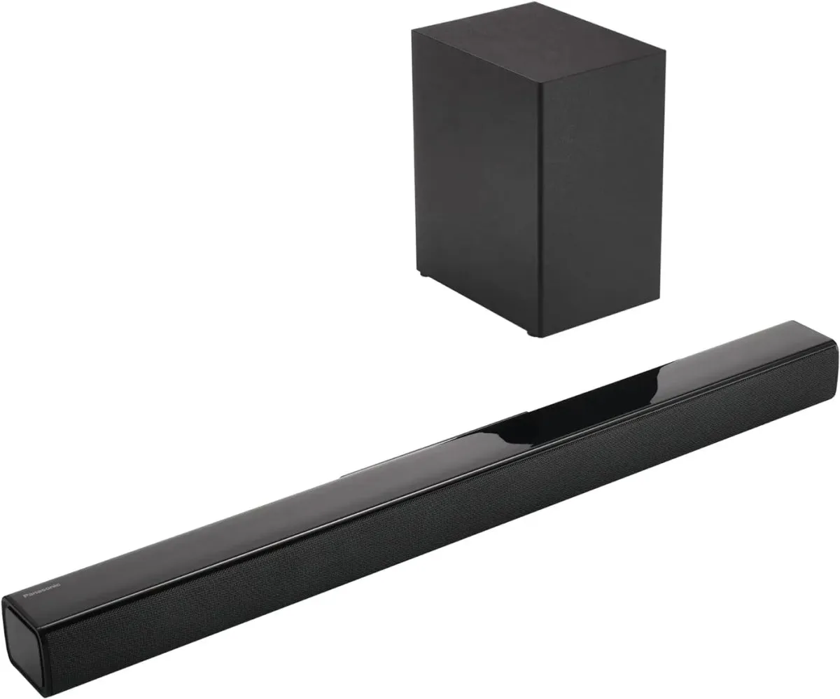Panasonic SCHTB150EBK 2.1ch Compact Sound Bar With Wireless Subwoofer - Black
