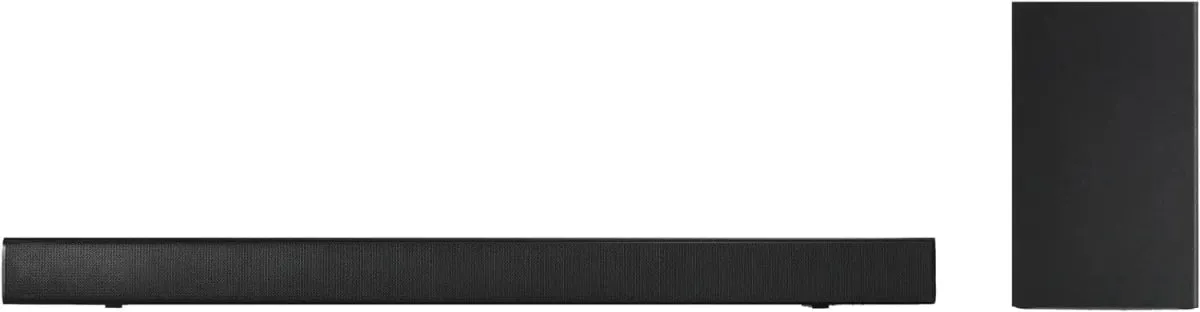 Panasonic SCHTB150EBK 2.1ch Compact Sound Bar With Wireless Subwoofer - Black