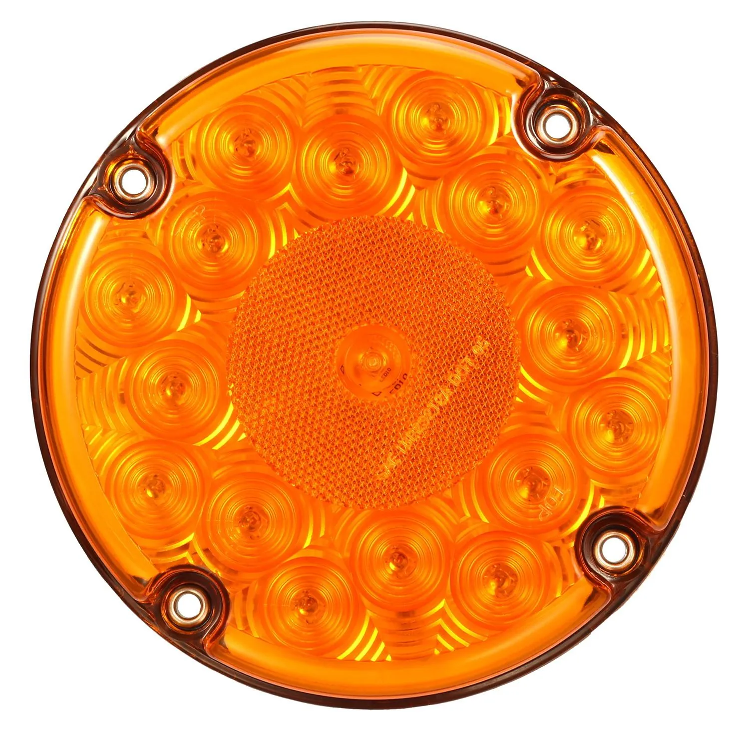Partsam 2Pcs 7inch Round LED Trailer Tail Lights 17 LED Waterproof LED Park Turn Signal Flasher Lights with Waterproof Gaskets for Truck Trailer RV UTE UTV BUS Stepvans 10V-30V