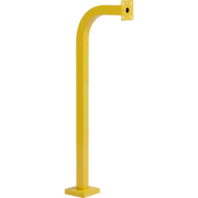 PEDESTAL PRO 42-9C-YEL 42" Safety Yellow Gooseneck Pedestal
