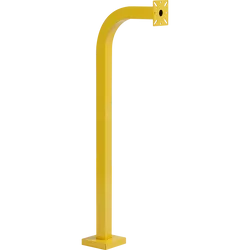 PEDESTAL PRO 42-9C-YEL 42" Safety Yellow Gooseneck Pedestal