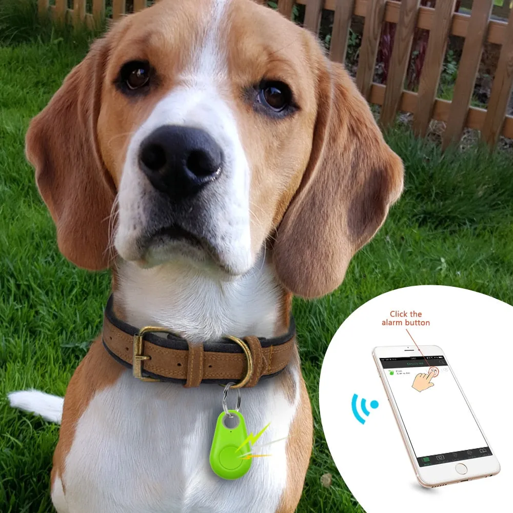Pet Smart GPS Tracker Mini Anti-Lost Waterproof Bluetooth Locator Tracer For Pet Dog Cat Kids Car Wallet Key Collar Accessories, dog accessories