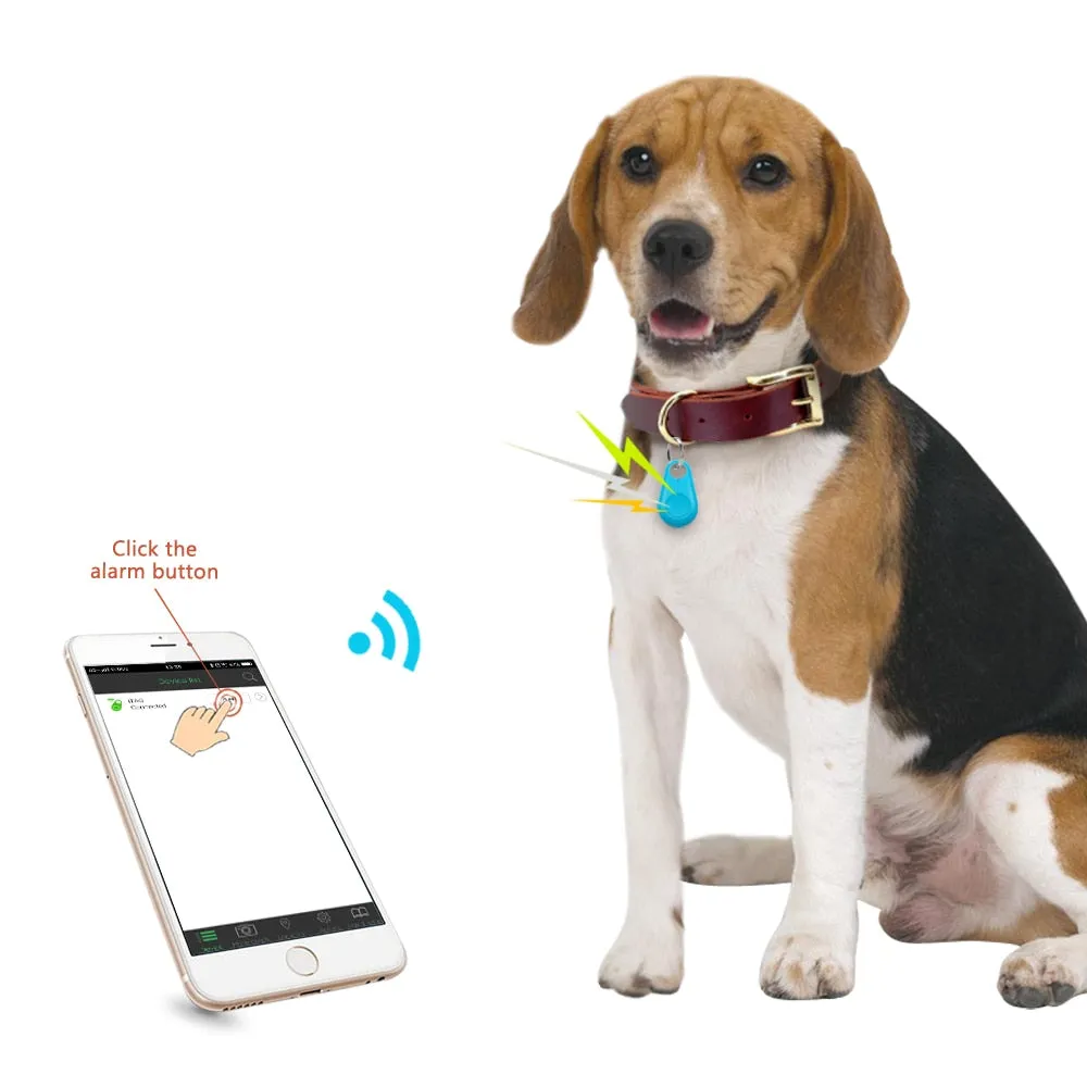 Pet Smart GPS Tracker Mini Anti-Lost Waterproof Bluetooth Locator Tracer For Pet Dog Cat Kids Car Wallet Key Collar Accessories, dog accessories