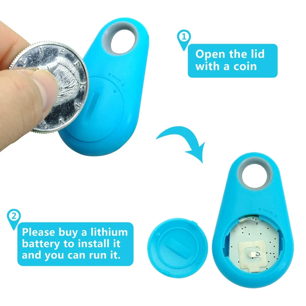 Pet Smart GPS Tracker Mini Anti-Lost Waterproof Bluetooth Locator Tracer For Pet Dog Cat Kids Car Wallet Key Collar Accessories, dog accessories