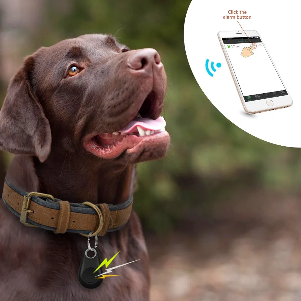 Pet Smart GPS Tracker Mini Anti-Lost Waterproof Bluetooth Locator Tracer For Pet Dog Cat Kids Car Wallet Key Collar Accessories, dog accessories