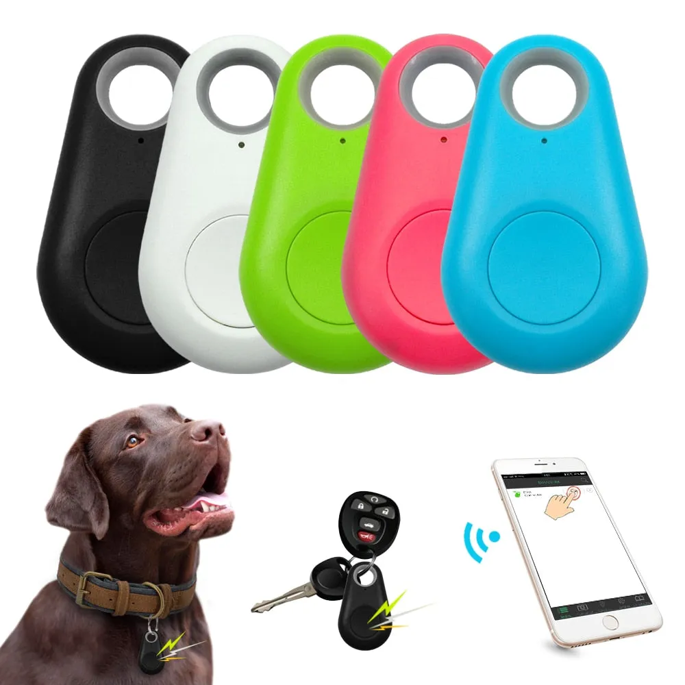 Pet Smart GPS Tracker Mini Anti-Lost Waterproof Bluetooth Locator Tracer For Pet Dog Cat Kids Car Wallet Key Collar Accessories, dog accessories