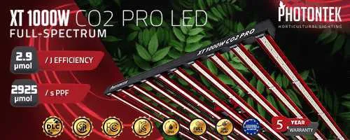 PhotonTek XT 1000W PRO CO2 LED Grow Light