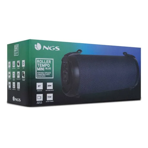 Portable Bluetooth Speakers NGS Roller Mini Blue 15W Blue