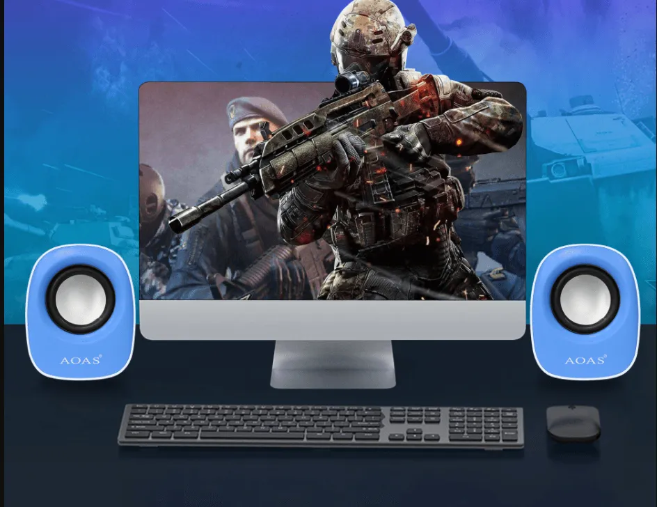 Portable Wired USB 2.0 Computer Speakers-E-002