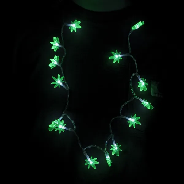 Pulsar LED Pot Leaf Necklace