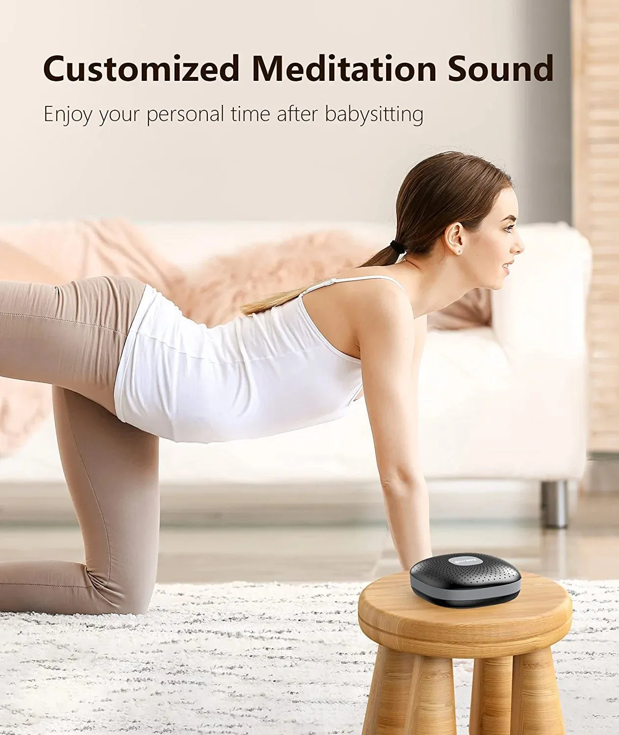 Pursay Sound Machine - White Noise Machine for Adults Baby, Portable Sound Machine for Sleeping with Night Light, 21 Soothing Sounds, Rechargeable for Meditation Travel Office Privacy Noise Canceling