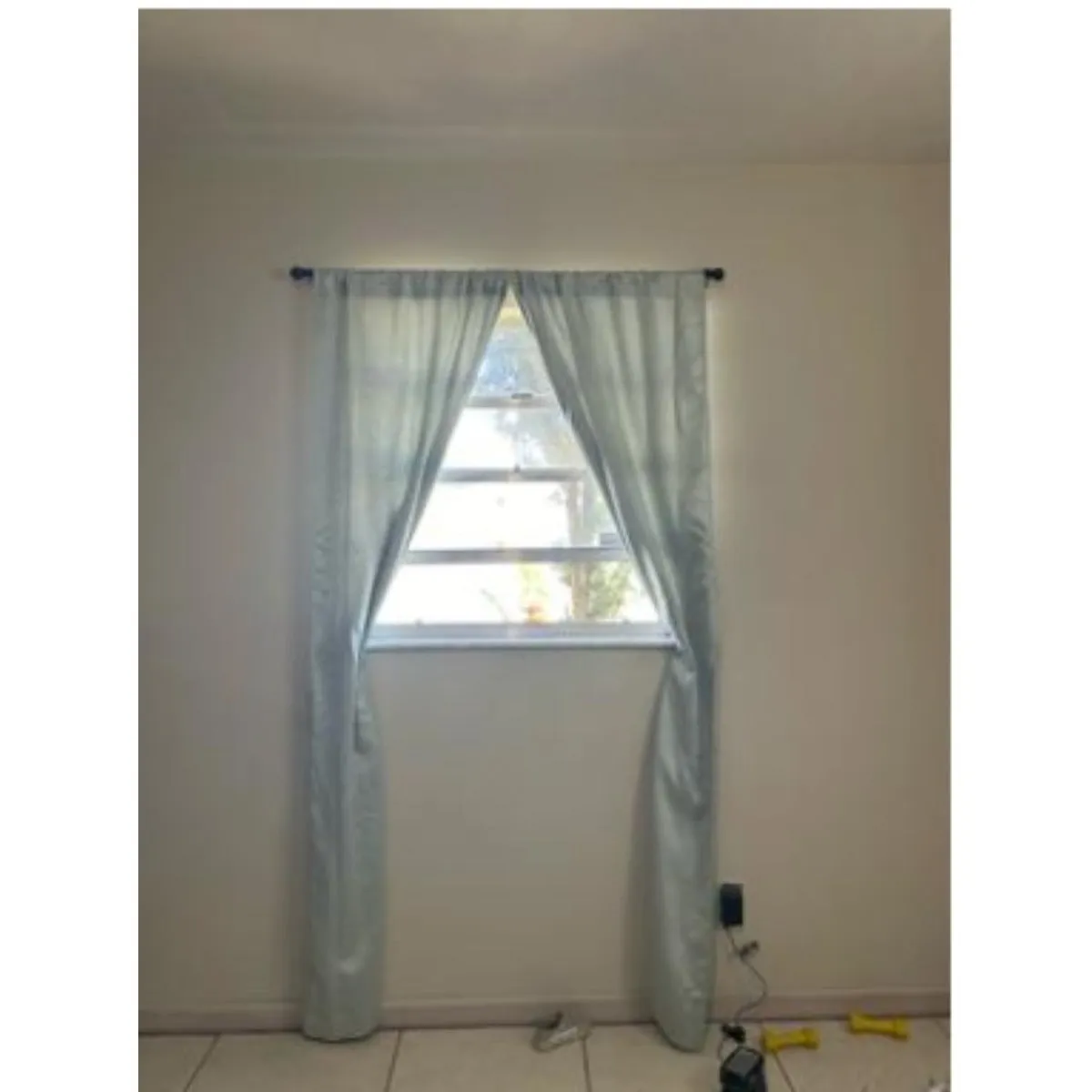 "Fresh Green Blackout Curtains - 4-piece set, green curtain fabric, enhance indoor comfort"