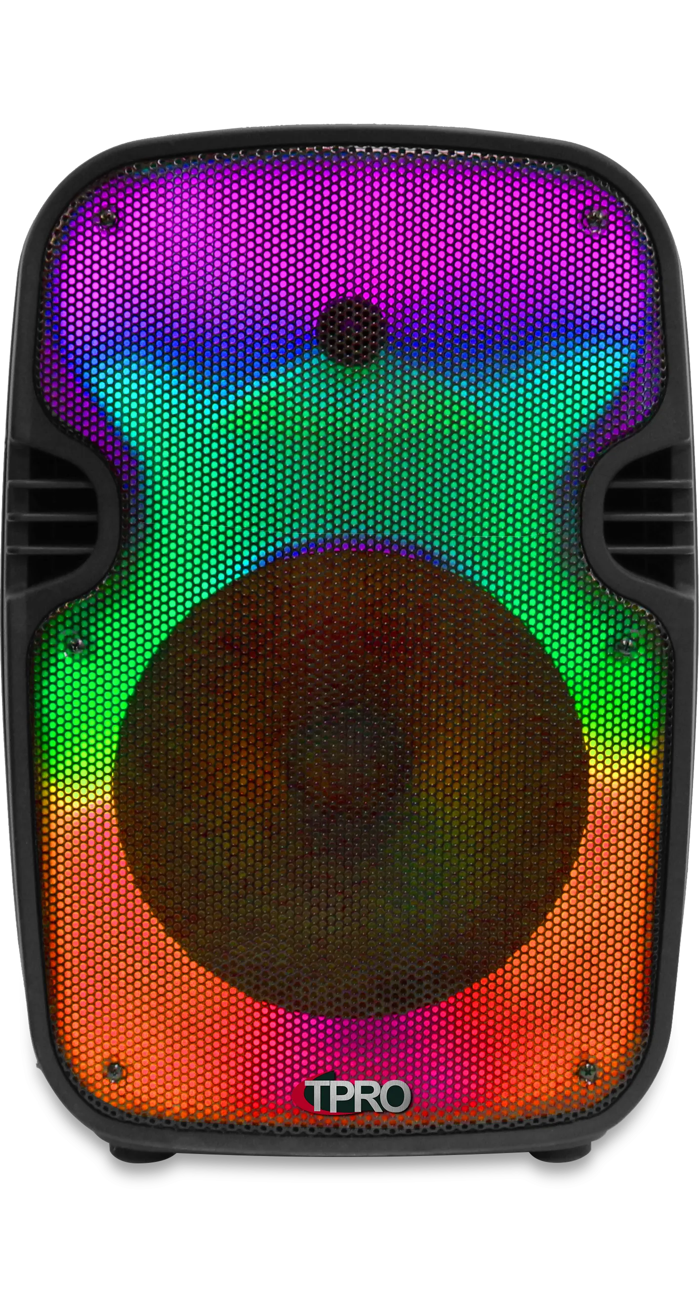 Rechargeable 12" Two way Bluetooth Loudspeaker with LED Glow Wall