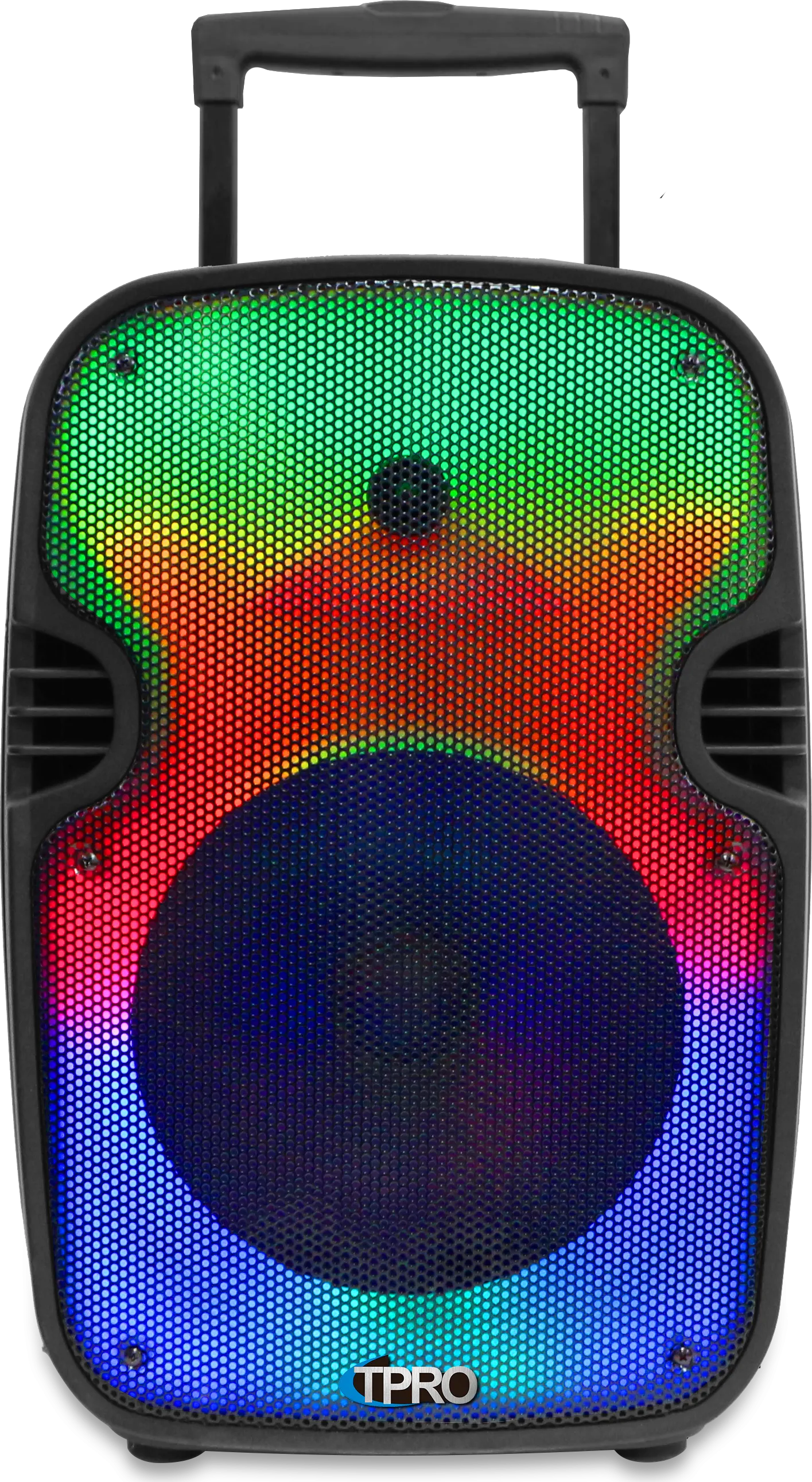 Rechargeable 12" Two way Bluetooth Loudspeaker with LED Glow Wall