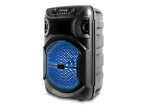 Rechargeable 8" Bluetooth LED Speaker with USB Card Inputs