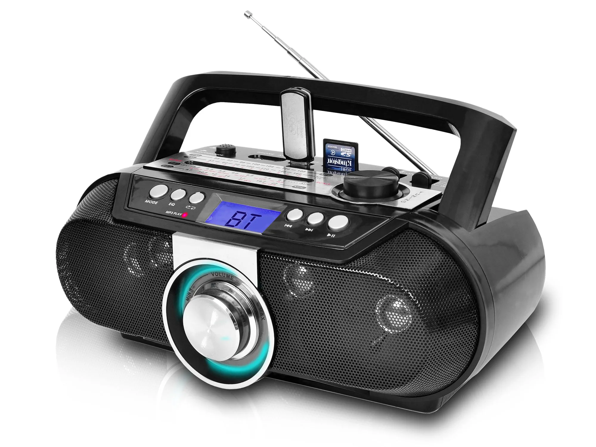 Rechargeable Bluetooth Portable Solar Powered Speaker with USB /SD Inputs